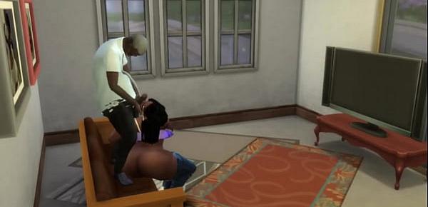  Black wife forced by landlord while husband at work